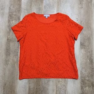 Marc New York Andrew Marc Burnt Orange Top